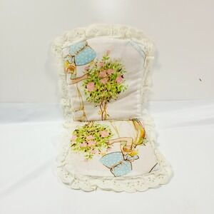 Vintage 70s Handmade Holly Hobbie Baby Doll High Chair Pad